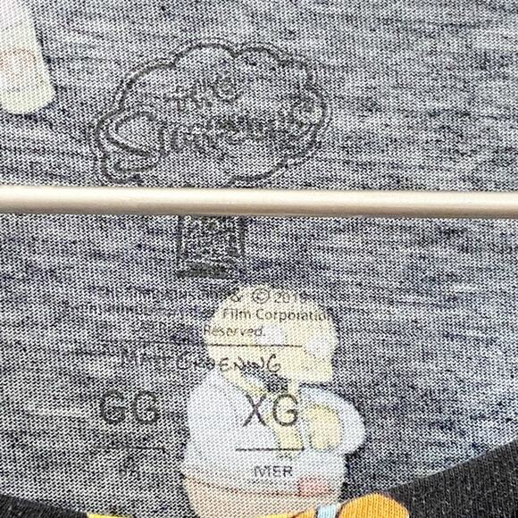 THE SIMPSONS All Over Print Black Shirt Size XL - Picture 3 of 4